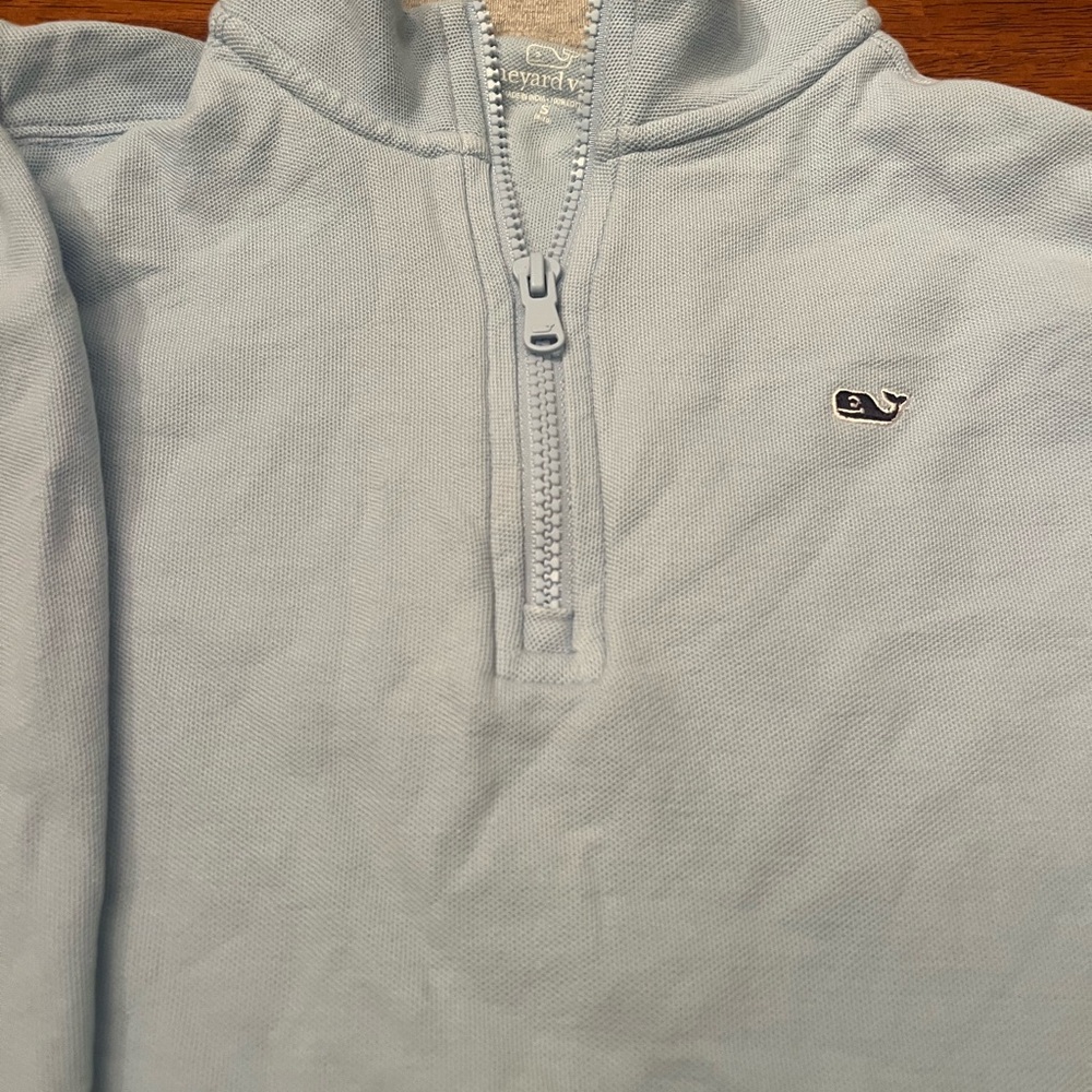 Vineyard Vines Boy’s Light Blue Lightweight Half zip